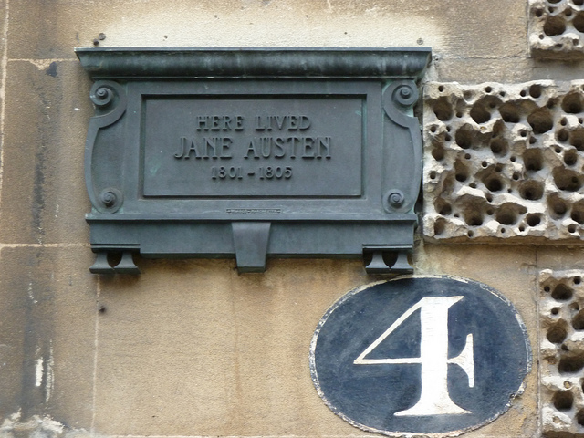 Jane Austen plaque di sleepymyf, su Flickr