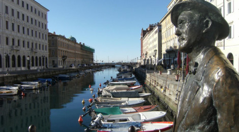 Statua di Joyce sul Ponterosso, Trieste