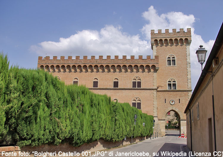 Castello di Bolgheri - Fonte foto: Wikipedia (Licenza CC)