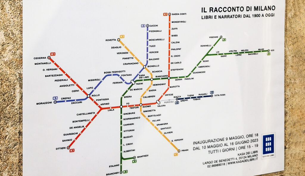 locandina della mostra Il racconto di Milano